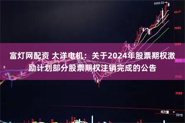 富灯网配资 大洋电机：关于2024年股票期权激励计划部分股票期权注销完成的公告